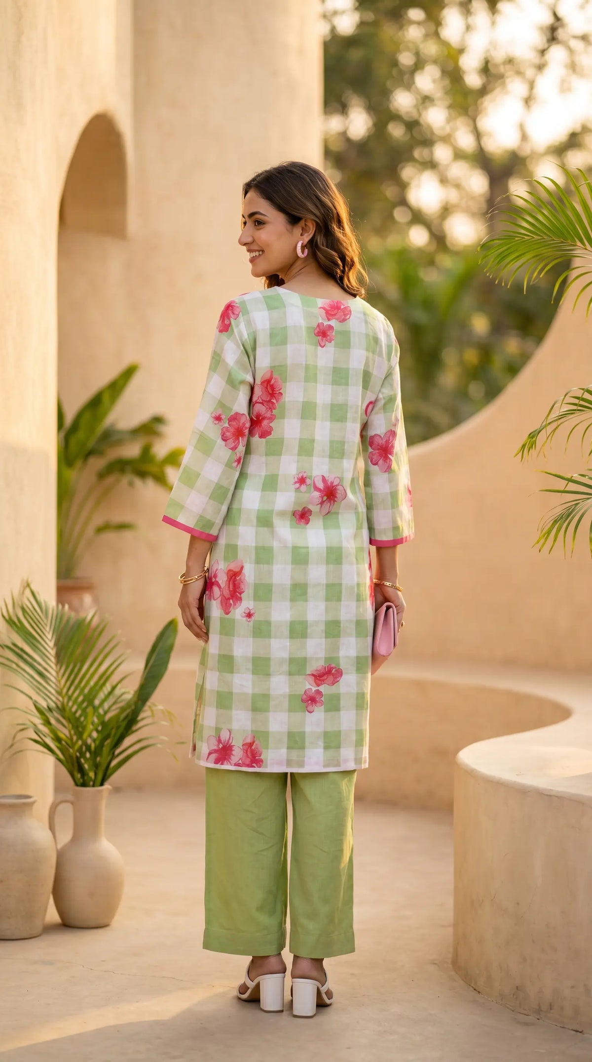 GREEN FLORAL CO-ORDSET
