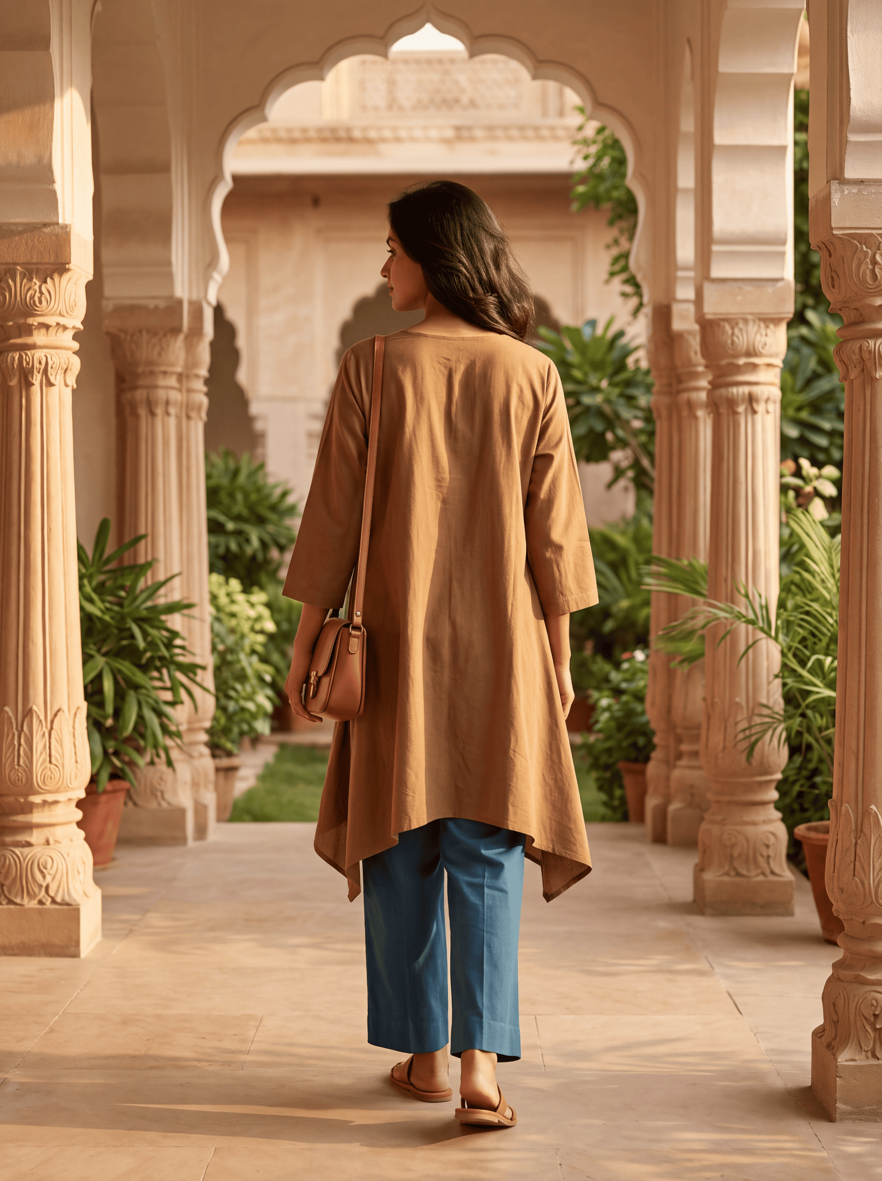 Brown Bloom Asymmetric Coord Set
