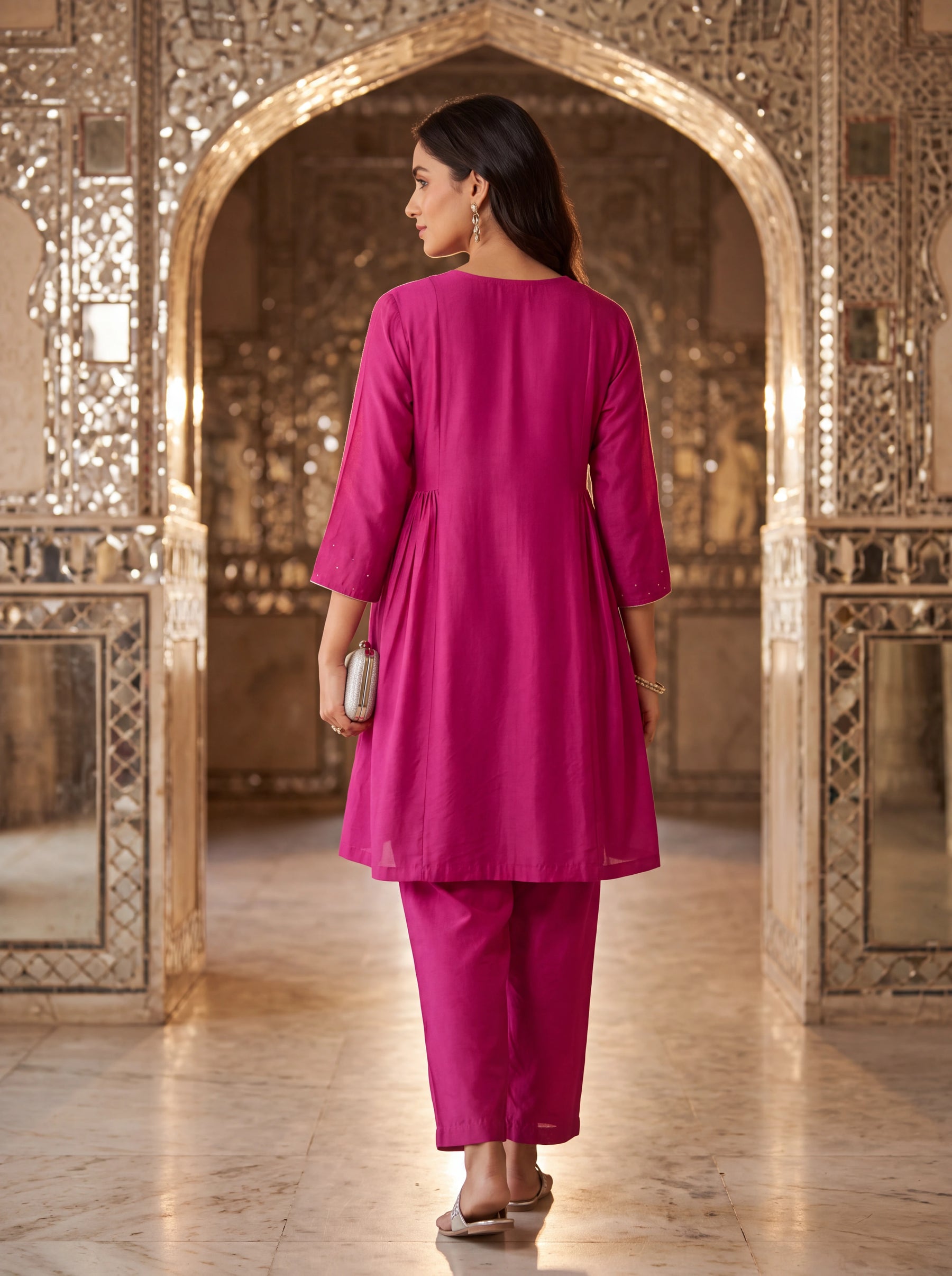 Fuchsia Badla Coord Set