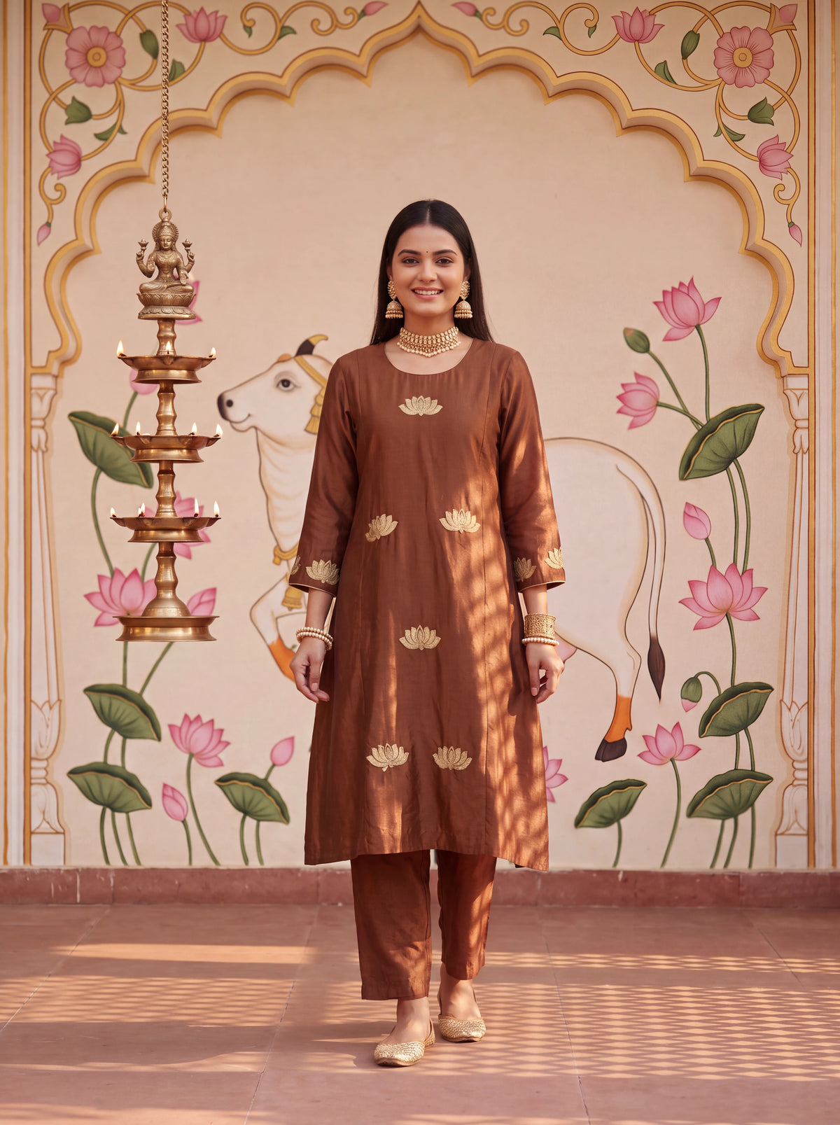 Cacao Brown Kurta Set