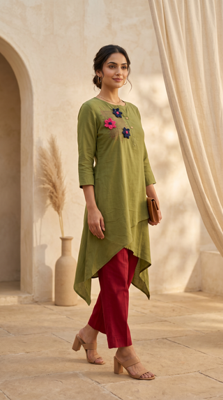 Green Bloom Asymmetric coord set
