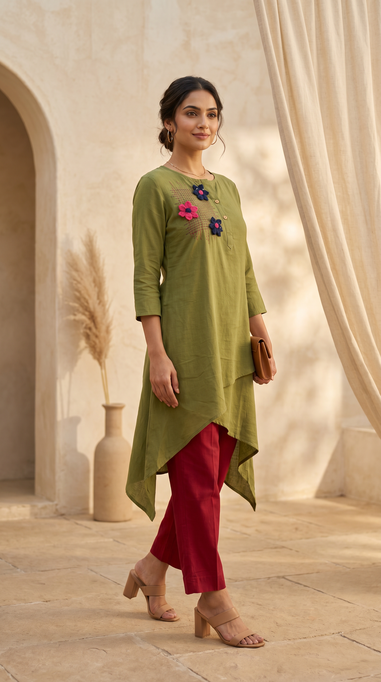 Green Bloom Asymmetric coord set