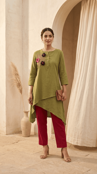 Green Bloom Asymmetric Coord Set