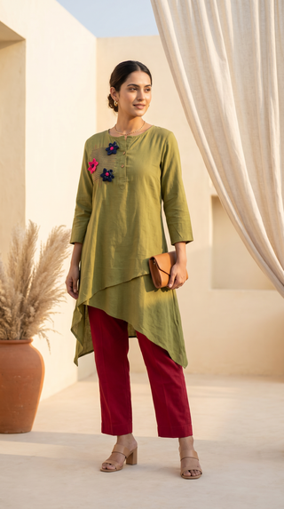 Green Bloom Asymmetric coord set