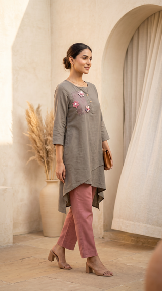 Grey Bloom Asymmetric coord set