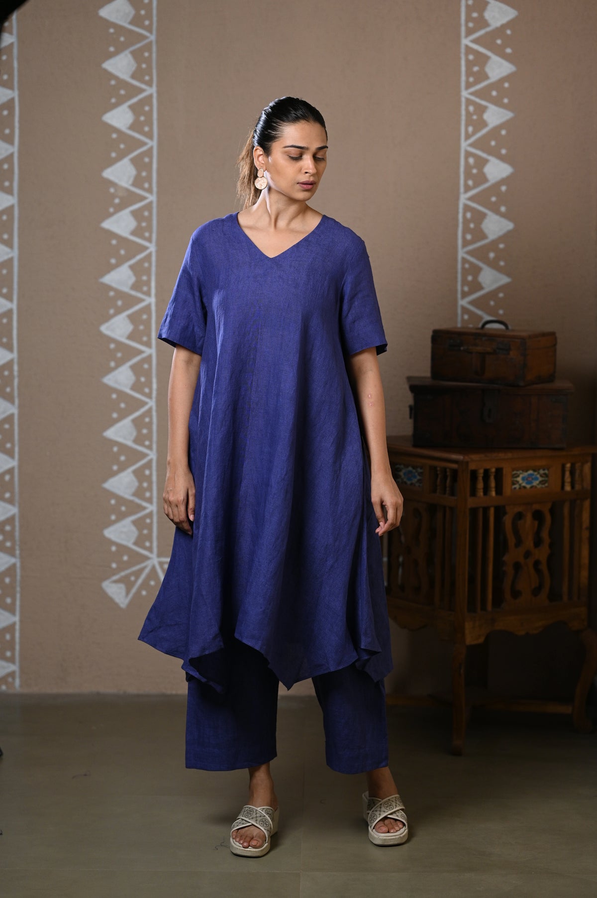 Midnight Indigo Linen Coord