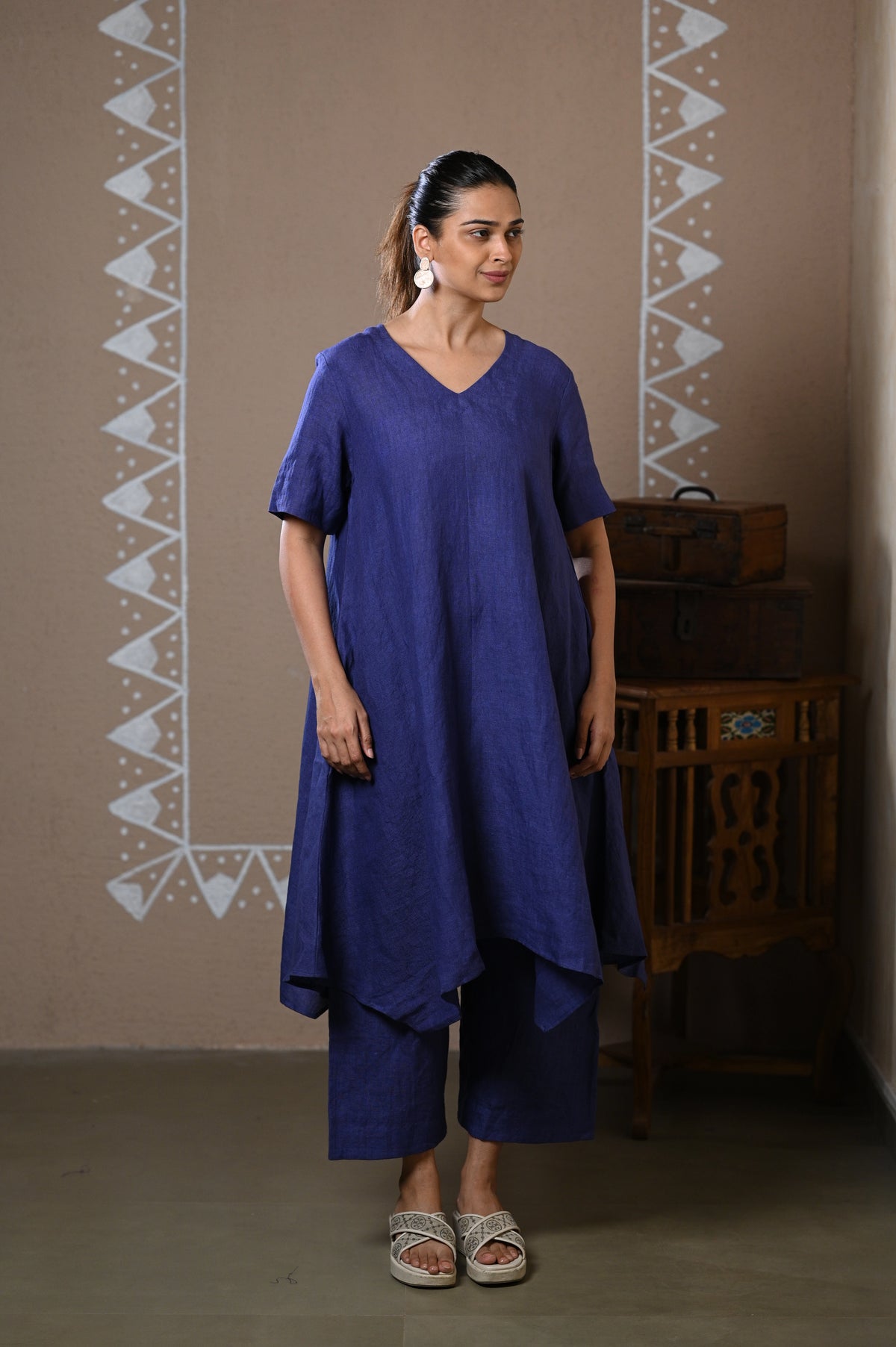 Midnight Indigo Linen Coord