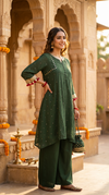 Dark Green tassel coord