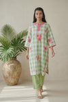 GREEN FLORAL CO-ORDSET