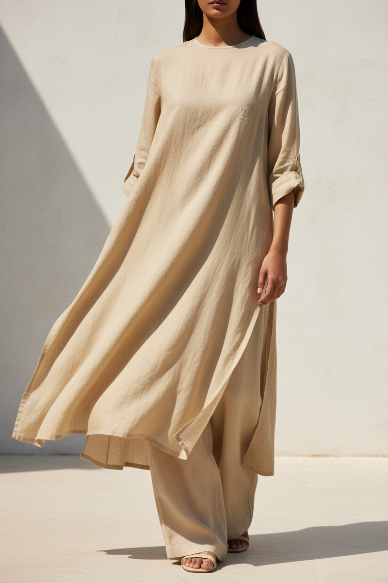 Soft Linen Summer Kurta