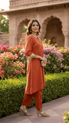 Rust orange tassel coord